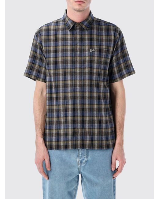 ERL Black Check Cotton Blend Shirt for men
