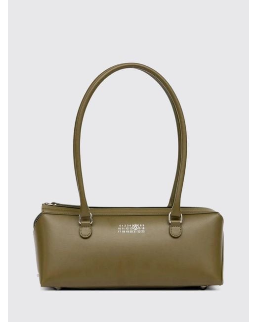 MM6 by Maison Margiela Green Leather Bag