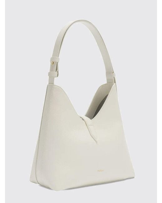 Furla White Goccia S Shoulder Bag