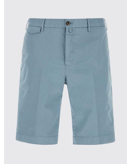 PT Torino Blue Stretch Cotton Chino Trousers for men