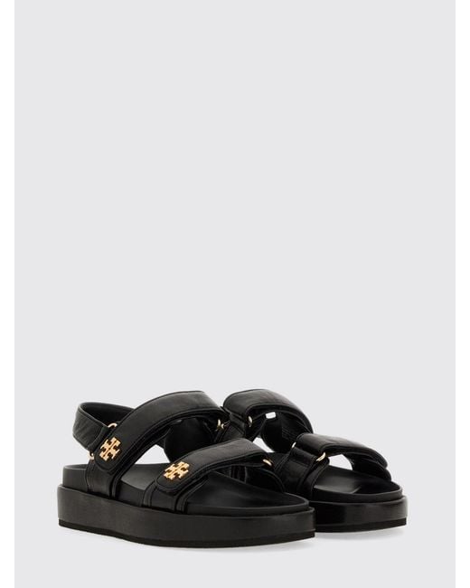 Tory Burch White Kira Sport Leather Sandals