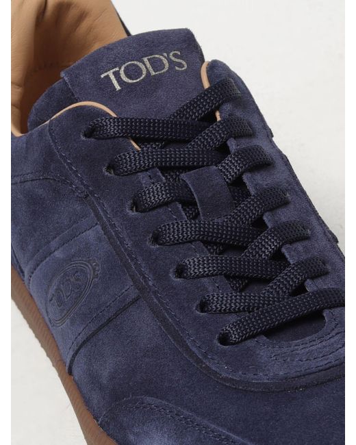 Sneakers in pelle scamosciata di Tod's in Blue da Uomo