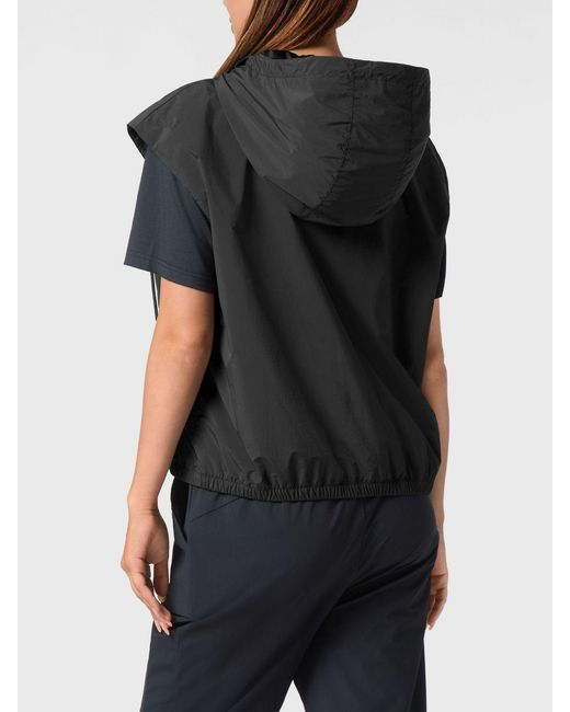 Philipp Plein Black Technical Vest With Hood