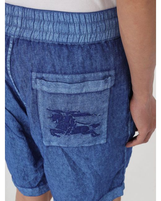 Pantaloncino di Burberry in Blue da Uomo