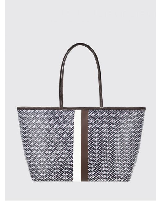 Tory Burch Gray Racer Tote Bag