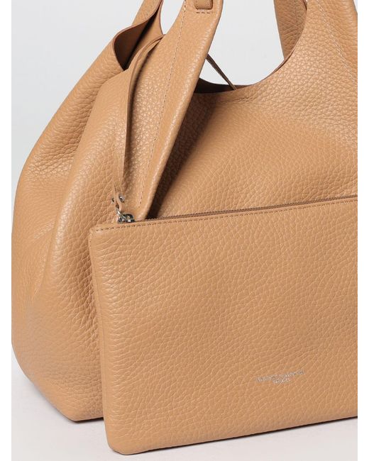 Gianni Chiarini Natural Dua Hammered Leather Bag