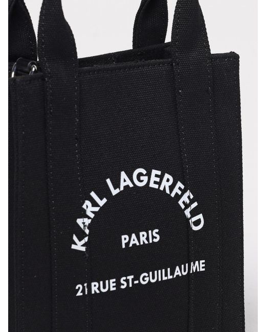Bolso Tote Mujer Karl Lagerfeld de color Black