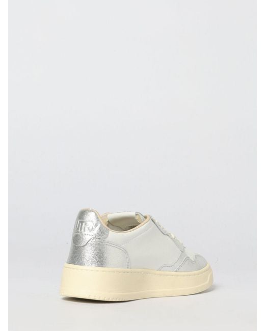 Autry Natural Medalist Low Leather Sneakers