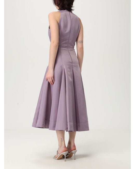 Pinko Purple Aline Midi Dress