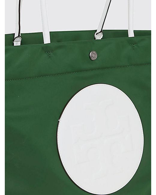 Tory Burch Green Ella Twist Recycled Nylon Bag