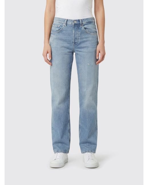 Dondup Blue Straight Denim Jeans