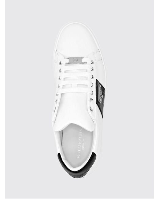 Philipp Plein White Low-Top Sneakers for men