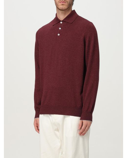 Brunello Cucinelli Red Jumper for men