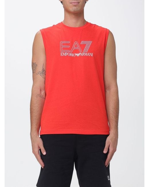 EA7 Red T-Shirt for men