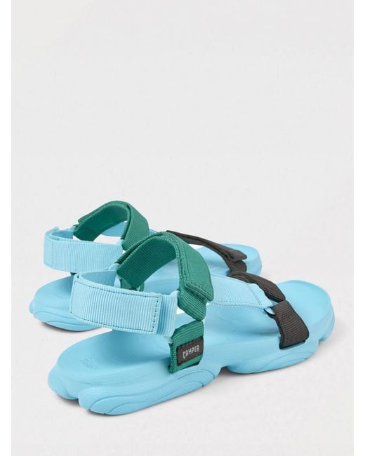 Camper Blue Karst Recycled Fabric Sandals for men