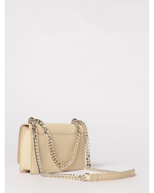 Just Cavalli Natural Saffiano Faux Leather Bag