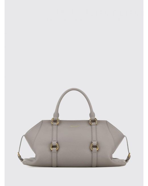 McQueen Gray Farringdon Leather Bag