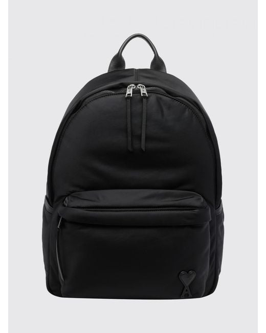 AMI Black Backpack for men