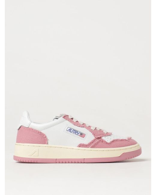Sneakers Medalist in canvas e pelle di Autry in Pink