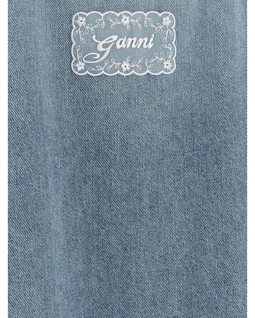 Ganni Blue Dress