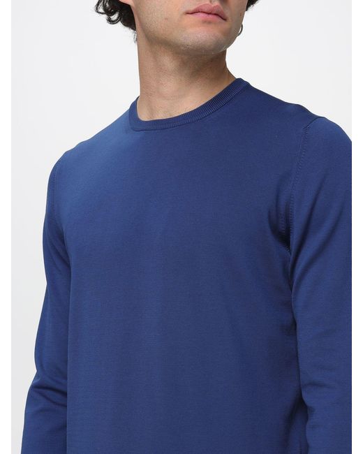 Pullover Basic di Fay in Blue da Uomo