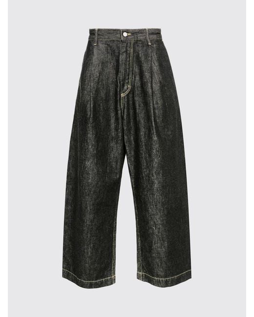 Studio Nicholson Black Wide-Leg Denim Jeans for men