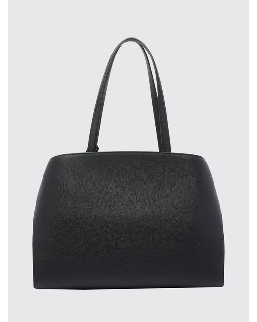 Ferragamo Black Hug Calfskin Shoulder Bag With Double Handle And Feet for men
