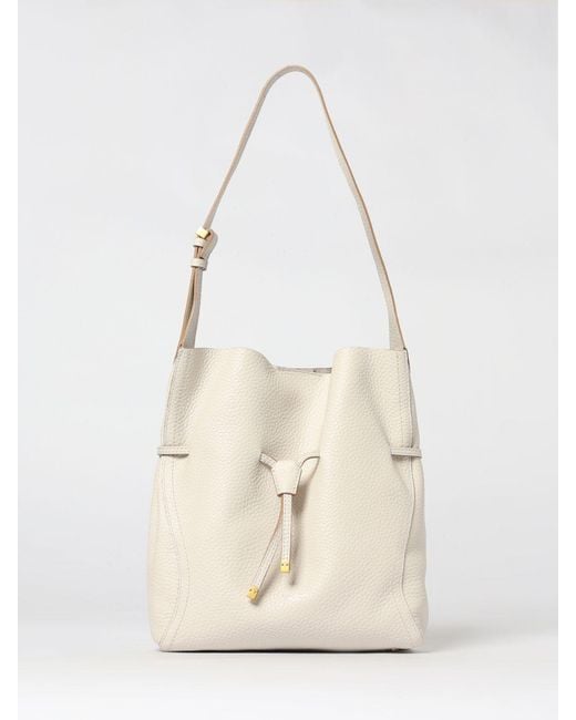 Gianni Chiarini Natural Sienna Hammered Leather Bag