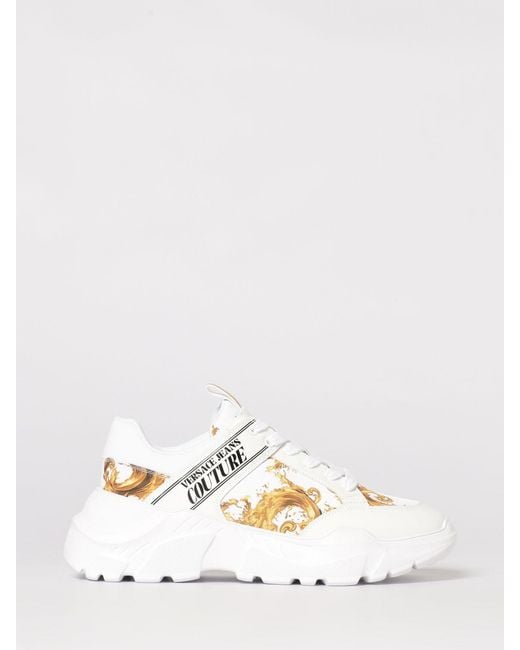 Versace Jeans Couture Natural Baroque Print Nylon Sneakers for men
