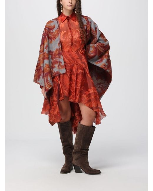 Etro Red Hemdbluse Damen