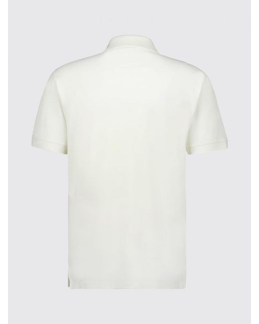 McQueen White Cotton Polo Shirt for men