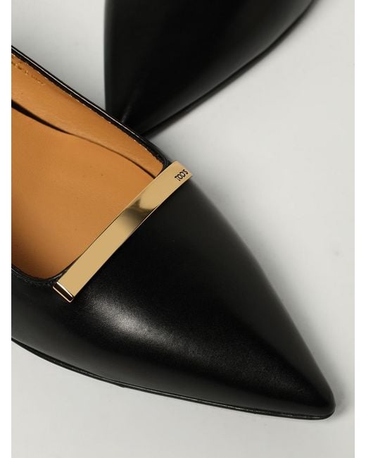 Tod's Black Court Shoes