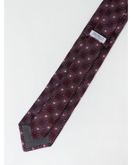 Brunello Cucinelli Purple Tie for men