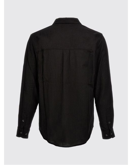 Séfr Black Basic Cotton Shirt for men