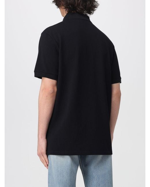 McQueen Black Cotton Polo Shirt for men