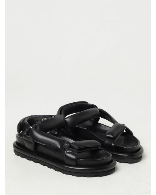 Sandalo in nappa di Jil Sander in Black da Uomo
