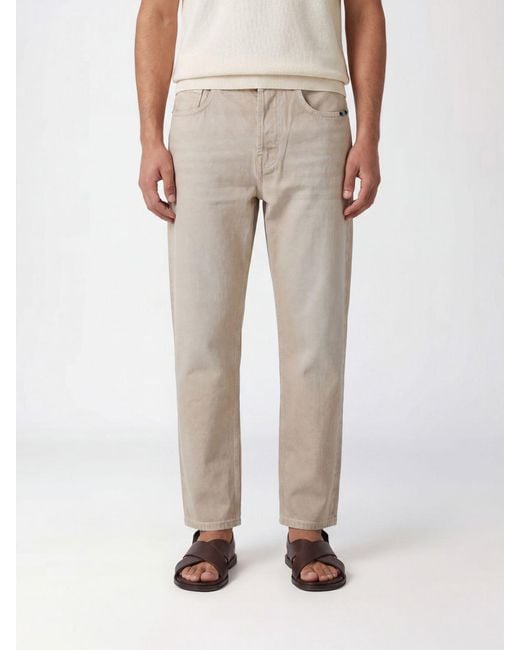 AMISH Natural Mid-Rise Straight-Leg Stretch-Denim Jeans With A Five-Pocket Design for men