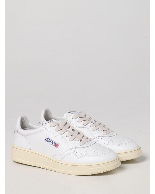 Autry Medalist 01 Leder-Sneakers in White für Herren