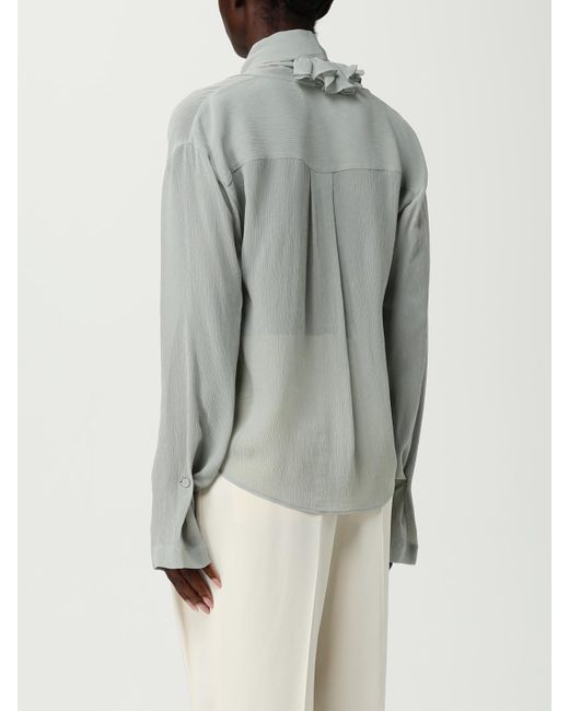 Alberta Ferretti Natural Hemdbluse Damen