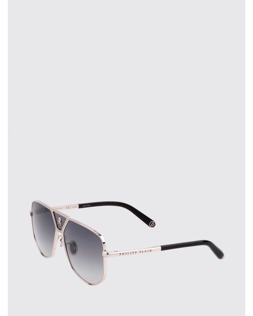 Philipp Plein Metallic Metal And Acetate Power Skull Sunglasses for men