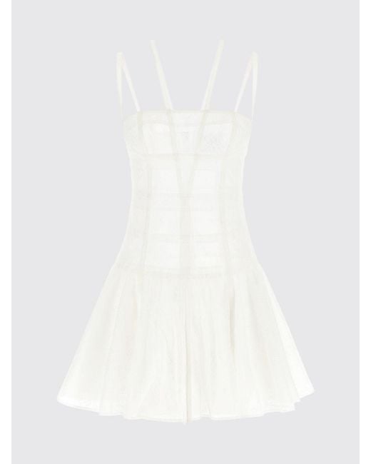 Giovanni bedin White A-Line Bustier Mini Dress
