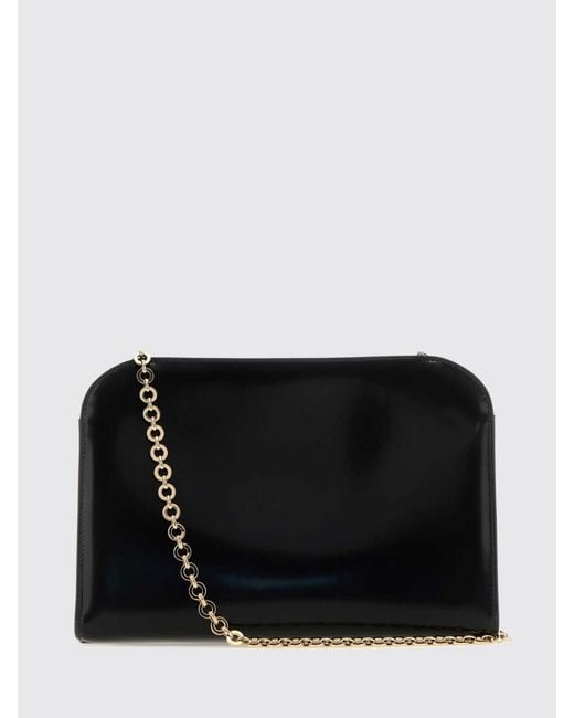 Ferragamo Black Diana Clutch