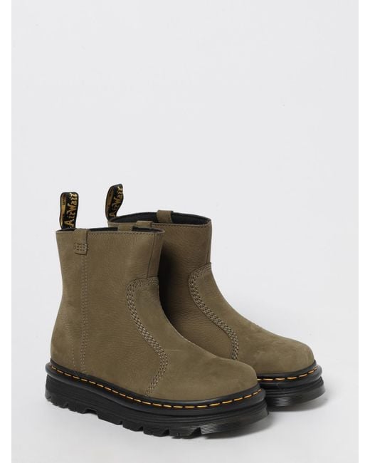 Dr. Martens Brown Flache Stiefeletten Damen