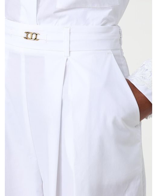 Pantalón Mujer Twinset de color White