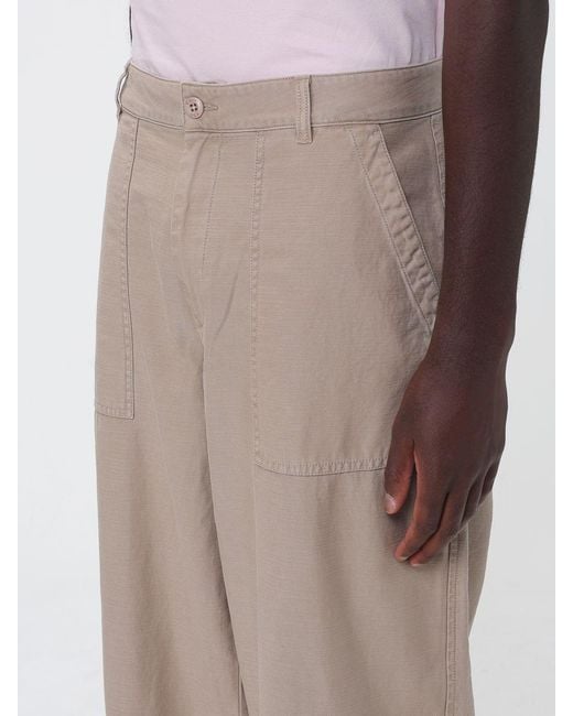 Blauer Natural Wide-Leg Cotton Trousers for men