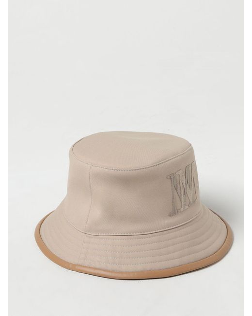 Sombrero de pescador con logo bordado Max Mara de color Natural
