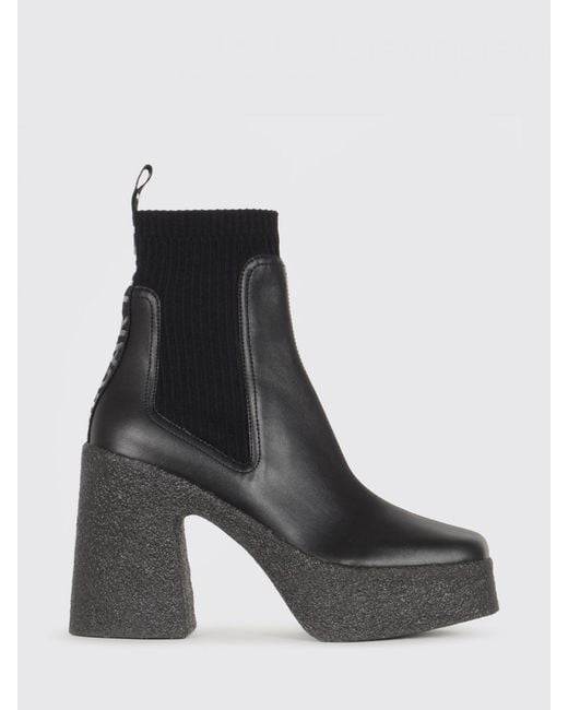 Stella McCartney Black Flat Ankle Boots