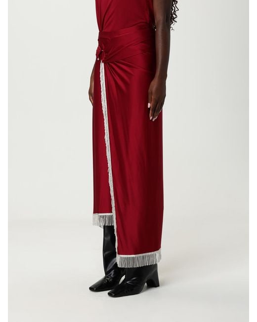 Rabanne Red Skirt