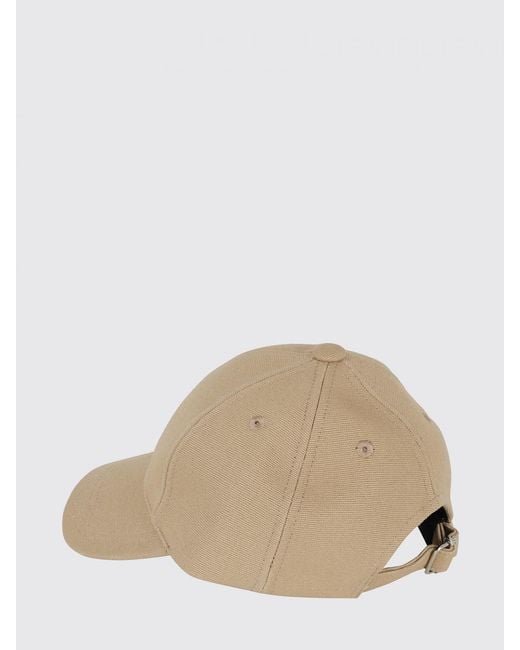 A.P.C. Natural Cotton Canvas Hat With Logo for men