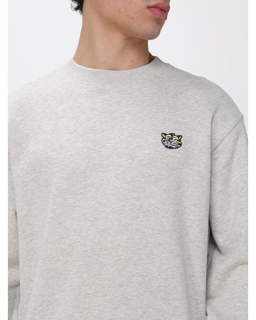 KENZO Gray Cotton Crew Neck Sweatshirt for men